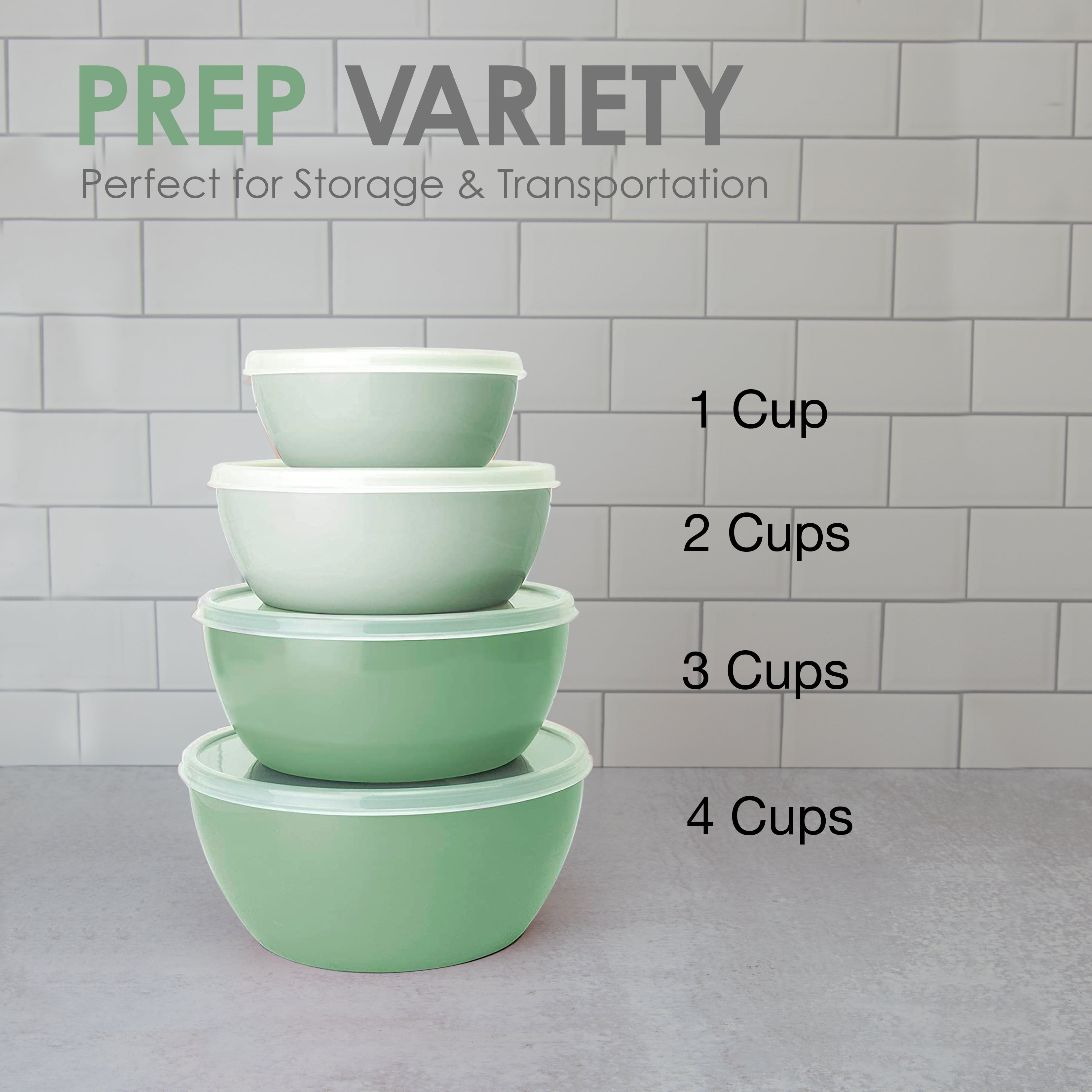 Mini Glass Prep Bowls with Lids, 7.25 oz, Set of 8 – kook