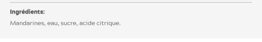 Mandarines en quartiers entiers de M'Lord, 284ml 284 ml