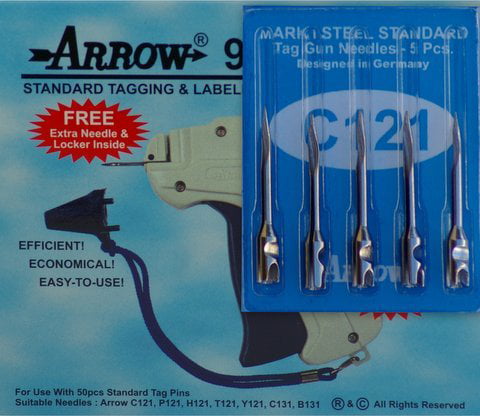 5 Tag Gun Needles Standard Dennison Style Label Tagging Arrow C121 Mark I 
