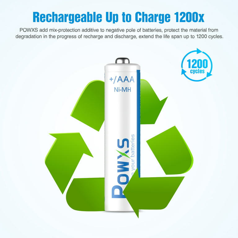 VARTA Pack de 10 batteries rechargeables Accus AAA 800 mAh 1,2V Ni