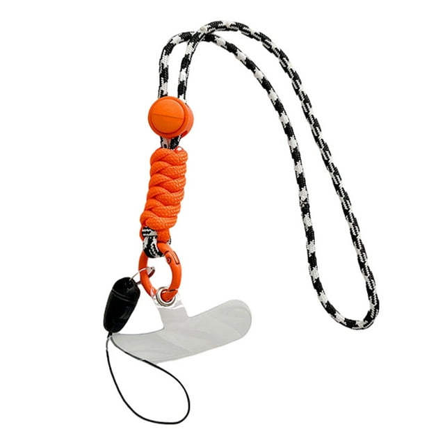 Mobile Phone Lanyard Adjustable Reusable Neck Hanging Rope with Hook Microfiber Safety Straps Accessory Picnic Running Type 2