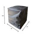 thumbnail image 3 of Summerset Shield Gold Accent 2-Layer Polyester Fabric Outdoor Table Square Cover - Charcoal Grey, 3 of 7
