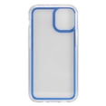 thumbnail image 2 of Apple iPhone 12 Mini /5.4" Slim Crystal Transparent Clear + Blue Frame Shield Shockproof Hybrid Hard Acrylic Cover Heavy Duty Shock-Absorption TPU Phone Cover forApple iPhone 12 Mini, 2 of 4