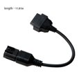 thumbnail image 3 of Sidaley Conector de cable de escáner negro Amplia compatibilidad Lectura de código fácil Diagnóstico Adaptador OBD II Accesorios para motos, 3 of 6