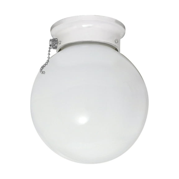 60/712-Nuvo Lighting-One Light Flush Mount with Pull Chain-6 Inches Wide by 7.25 Inches High