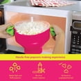 thumbnail image 6 of Microwave Popcorn Popper with Lids - Silicone - No Oil or Butter Required - Collapsible Bowls - BPA-Free Container - Movie Night Supplies - Pink, 6 of 6