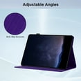 thumbnail image 5 of Dteck for for iPad Mini 7 (A17 Pro) 2024,iPad Mini 6 Generation 8.3 Inch Case 2021, Premium PU Leather Card Slots Adjustable Stand Cover with Auto Sleep/Wake Feature Protective Case, Purple, 5 of 7