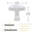 thumbnail image 3 of 4 Pcs Abstract Knobs for Kitchen Cabinet Cupboard Dresser Bookcase Drawer Pulls Handles Round Home Decor, 3 of 5