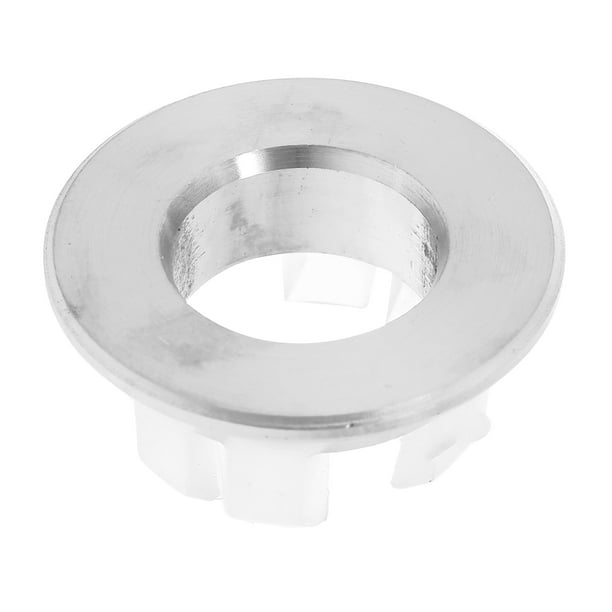Tapa de rebose para lavabo de baño, tapa de acero inoxidable para fregadero de cocina, tapa decorativa para lavabo de cerámica (estilo tapa de rebose)