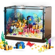 Honchoes Fish Tank Building Blocks Set with LED Compatible with Lego Sea Animals for Adults Boys 570 Pcs