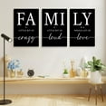 thumbnail image 4 of Merry-XMAS Family 12"X16" Framed Canvas Art Prints (Set of 3), 4 of 6