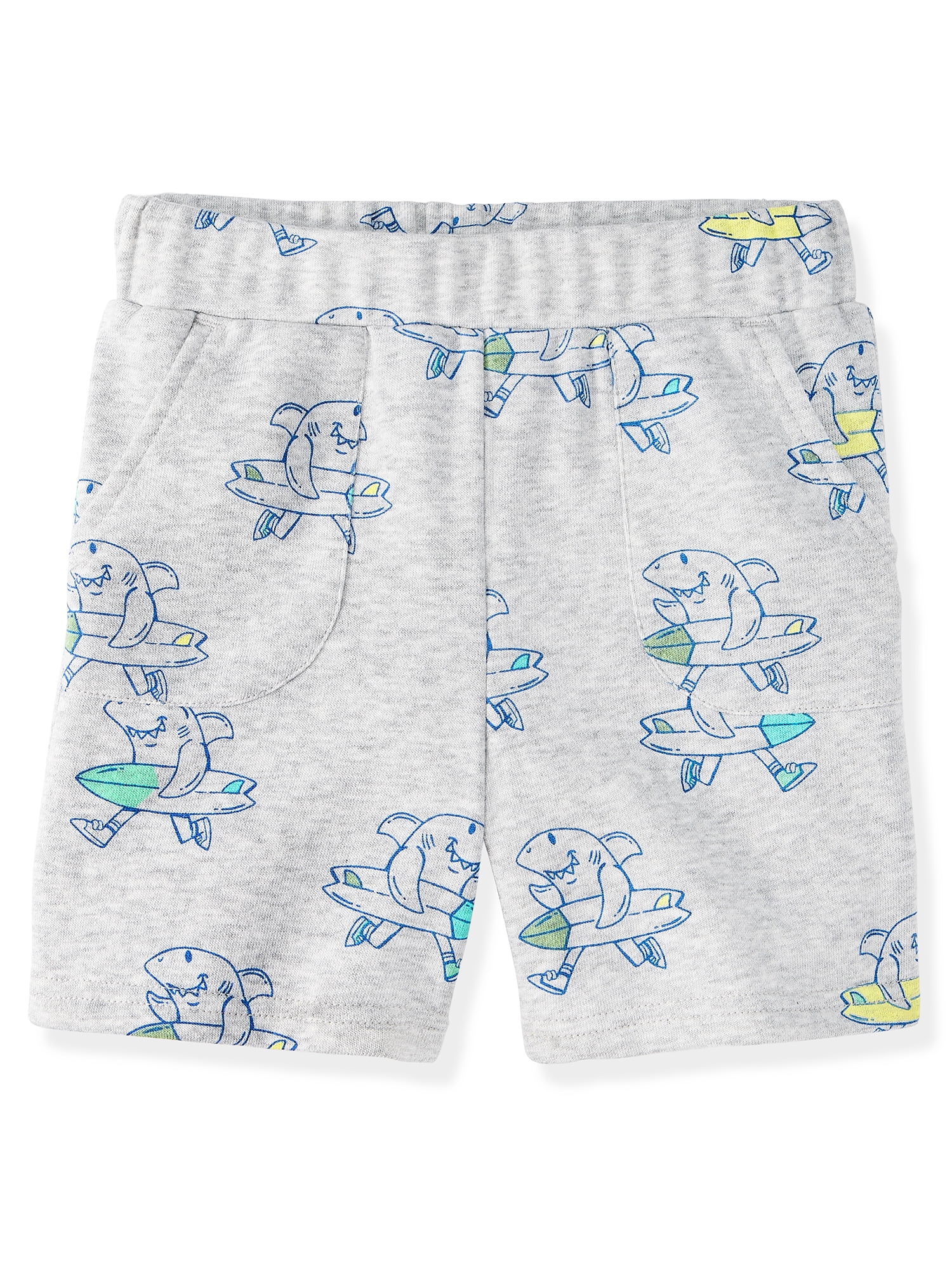 Garanimals Newborn, Baby & Toddler Boy Cotton French Terry Pull-On Shorts, 3-Pack, Sizes 0-6T