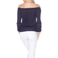 thumbnail image 2 of White Mark Women's Smocked Neckline Peasant Top, 2 of 3
