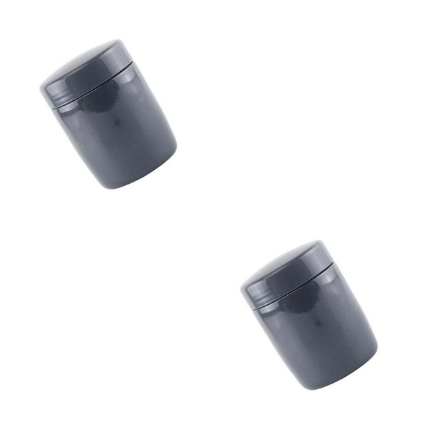 Moyic Taza de acero inoxidable para estofado de comida, caja grande para sopa y almuerzo, tarro térmico de bolsillo, frascos de vacío, buen Negro 2piezas