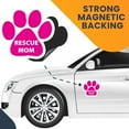 thumbnail image 7 of Magnet Me Up Rescue Mom Pink Pawprint Magnet Decal, 5 Inch, Vinyl Automotive Magnet, 7 of 7