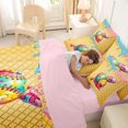 thumbnail image 5 of Erosebridal Colorful Cartoon Baseball 7-Piece Twin Bedding Sets,Watercolor Ice Cream Drip Bedding Comforter Set For Kids Boys,Reversible pink, 5 of 7
