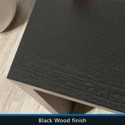 Mainstays Westley Adjustable Shelf Desk with Gaming Headphone Hook and Cable Management, Black Finish