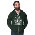 thumbnail image 5 of Don't Mess With the Mitten Michigan Zip Up Hoodie Men's Women's Brisco Brands 2X, 5 of 6