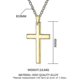 thumbnail image 3 of Stainless Steel Men's Necklace Cross Pendant, 3 of 3