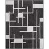 thumbnail image 2 of Unique Loom Outdoor Modern Collection Area Rug - Checker (7' 10" x 10' Rectangle Black and White), 2 of 6