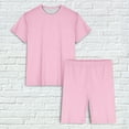 thumbnail image 5 of XuJwPNcy Womens Pajama Set 2 Piece Short Sleeve T-Shirt with Biker Shorts Plus Size Lounge Sets Soft Sweatsuits, 5 of 5