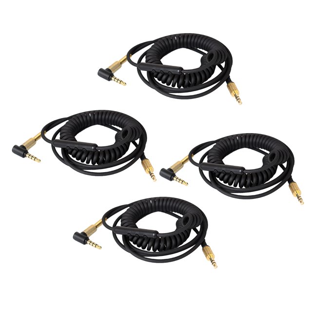 4pcs Cable de Audio para Major Ii Monitor Cable de Actualización con Micrófono para Sunnimix Cable de repuesto para auriculares