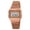 Rose Gold, variant on Classic Unisex Women's Men's Digital Multifunction Sports Watch Stainless Steel Band Square Waterproof Electronic Led Watch