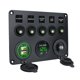 thumbnail image 1 of Disyuntor de 5 bandas, panel LED, Panel de interruptor de palanca Digital para coche, ATV, caravana Ehuebsd  Accesorios para autos y motos, 1 of 9