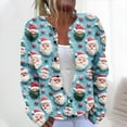 thumbnail image 2 of Auroural Cardigan Sweaters for Women Trendy Women's Casual Christmas Printed Knitted Cardigan Button Up Jacket Coat, 2 of 5