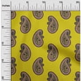 thumbnail image 1 of oneOone Polyester Lycra Fabric Paisley Block Printed Fabric 1 Yard 56 Inch Wide, 1 of 4