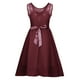 thumbnail image 3 of Mujeres Sexy cremallera encaje fuera del hombro sin mangas cuello redondo vestido princesa Mini vestido Fridja  hj2902, 3 of 6