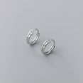 thumbnail image 5 of K-KED 925 Sterling Silver Crystal Stud 8/12mm Hoop Earrings Fashion Women Jewelry-Gold-8 mm, 5 of 6