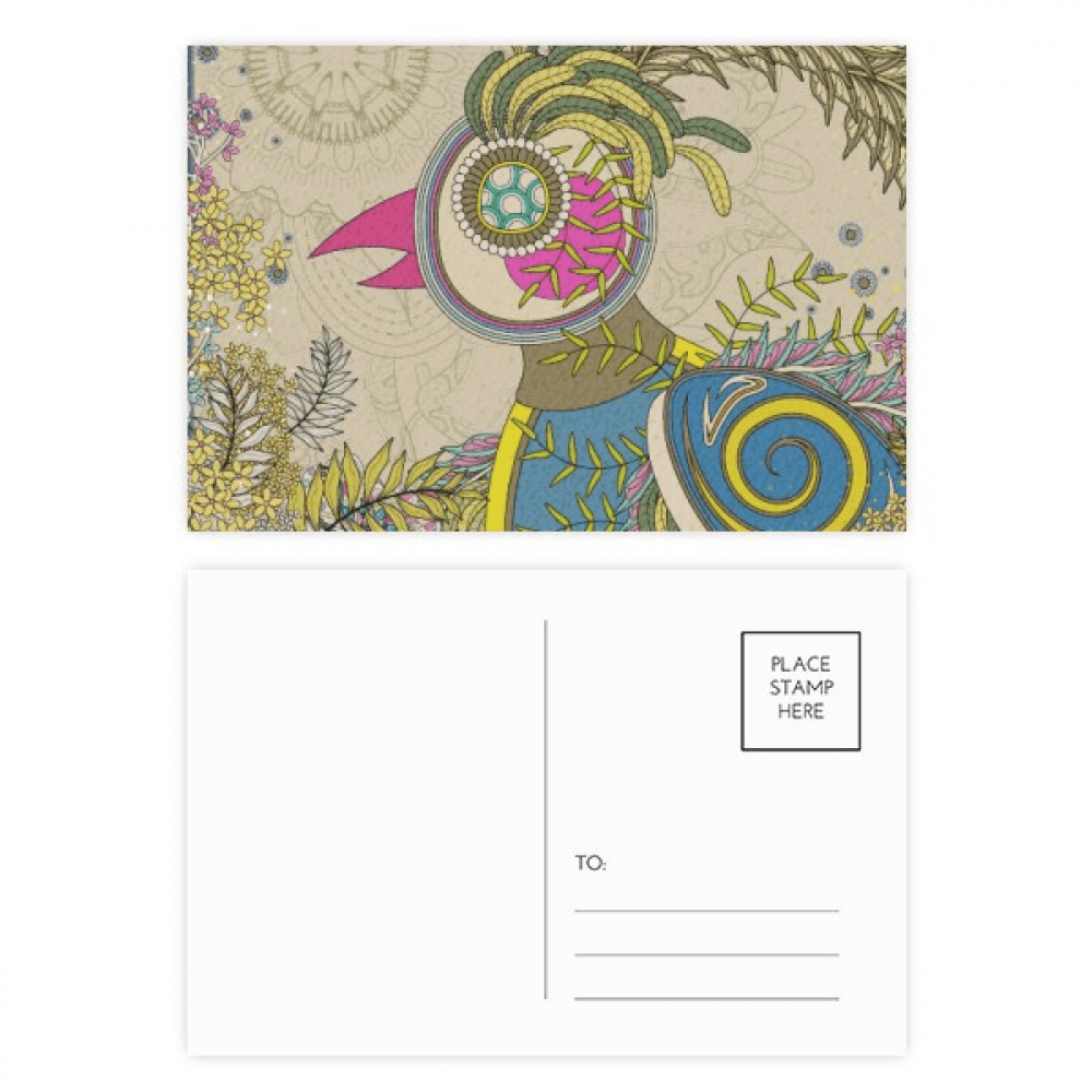 flower en pheasant ukiyo-e japan postcard set birthday mailing thanks greeting card