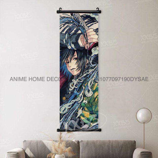 Demon Slayer Anime Canvas and PVC Wall Art Scrolls for Home Decor Various Sizes