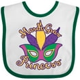 thumbnail image 3 of Inktastic Mardi Gras Princess Girls Baby Bib, 3 of 4