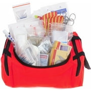Ever Ready First Aid EMS First Responder Fully Stocked Trauma First Aid Kit (Red)