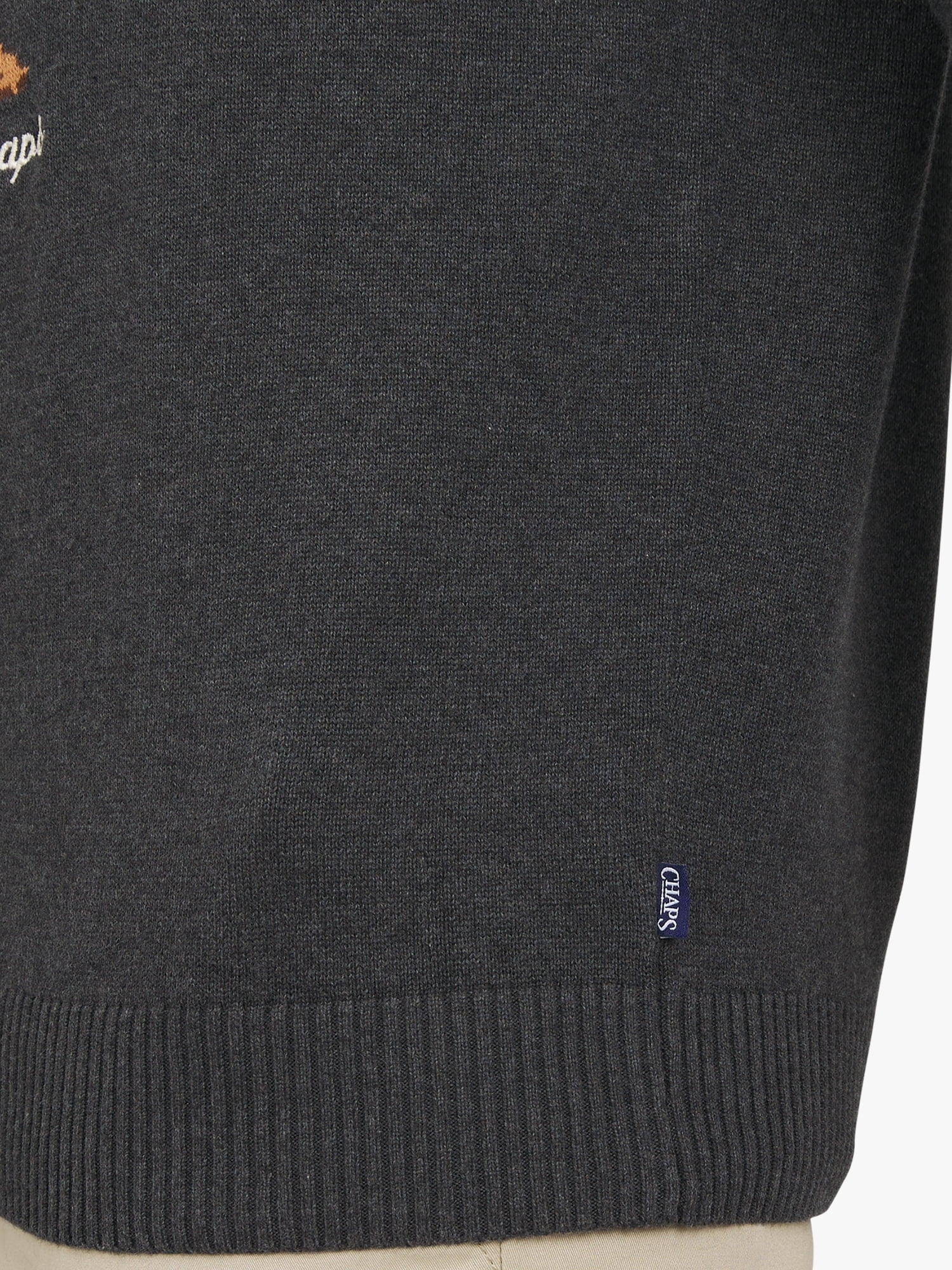 Chaps Men's & Big Men's Cotton Novelty Holiday Crewneck Sweater, Sizes S-3XL