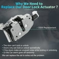 thumbnail image 3 of Unique Bargains Rear Right Lower Side Power Door Lock Actuator Motor with Cable for Ford F-150 15-17 No.FL3Z18264A00D, 3 of 7