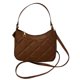 thumbnail image 1 of Bolsos cruzados de cuero de PU con correas dobles Bolsos de mano Hobo para mujer (marrón), 1 of 9