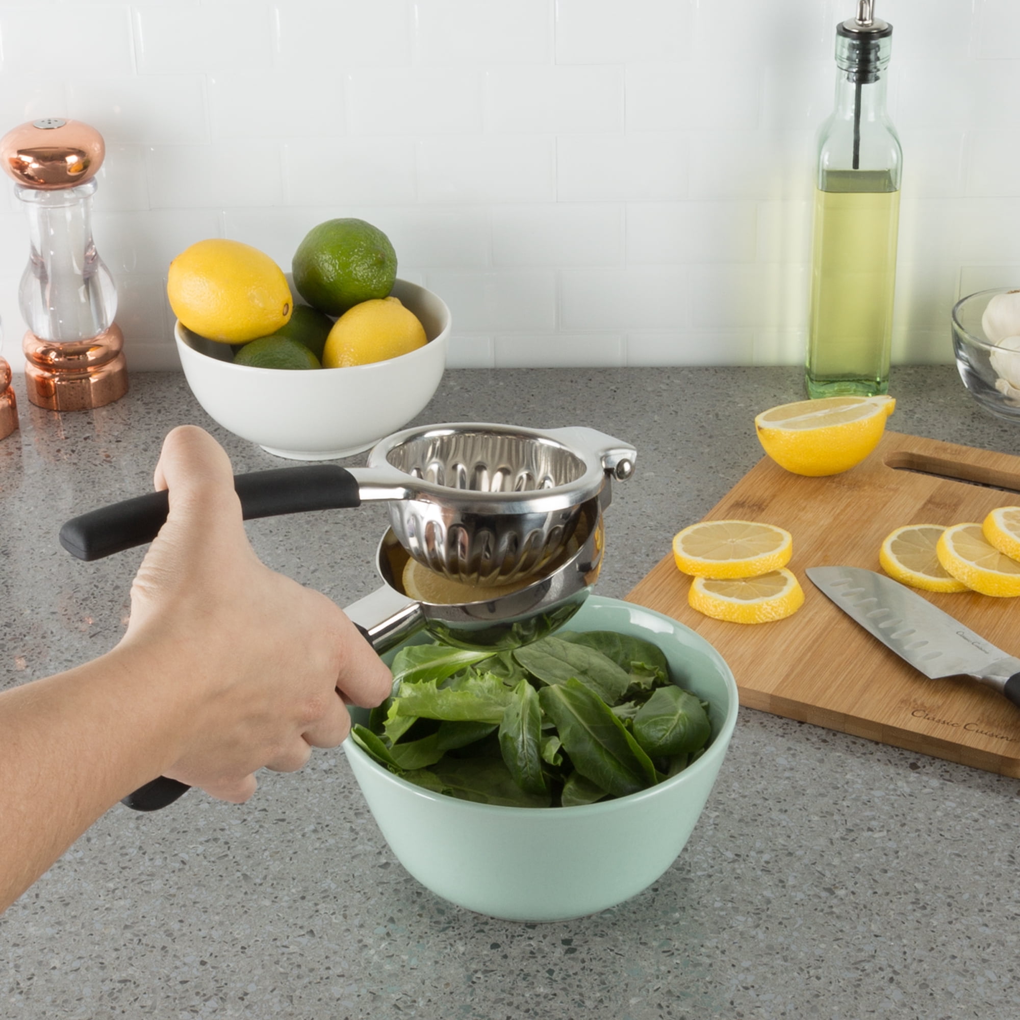 Lemon Squeezer Citrus Juicer- Manual Stainless-Steel Hand ...
