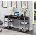 thumbnail image 1 of Designs2Go No-Tools 60-inch Deluxe Student Desk with Shelves in Espresso Wood, 1 of 7