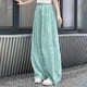 thumbnail image 5 of Odeerbi 5-16 Años Niñas Verano Hielo Seda Pantalones de Pierna Ancha Casual Color Sólido Pantalones de Cintura Alta Suelta, 5 of 5