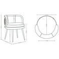 thumbnail image 3 of Manhattan Comfort Kaya Dining Chair with Solid Wood Frame in Gray, 3 of 7