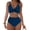 Dark blue, variant on Women's Tankini Swimsuits,Straps Bathing Suit 2026 Retro Swimsuit Push Up Twist Front Ruched Bathing Suit Summer Beach Swim Bathing Suits Swim Dress Hot Pink XL