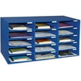 thumbnail image 2 of Classroom Keepers 15-Slot Mailbox 15 Compartment(s) - Compartment Size 3" x 12.50" x 10" - 16.4" Height x 31.5" Width x 12.9" Depth - Recycled - Blue - Cardboard - 1Each, 2 of 2