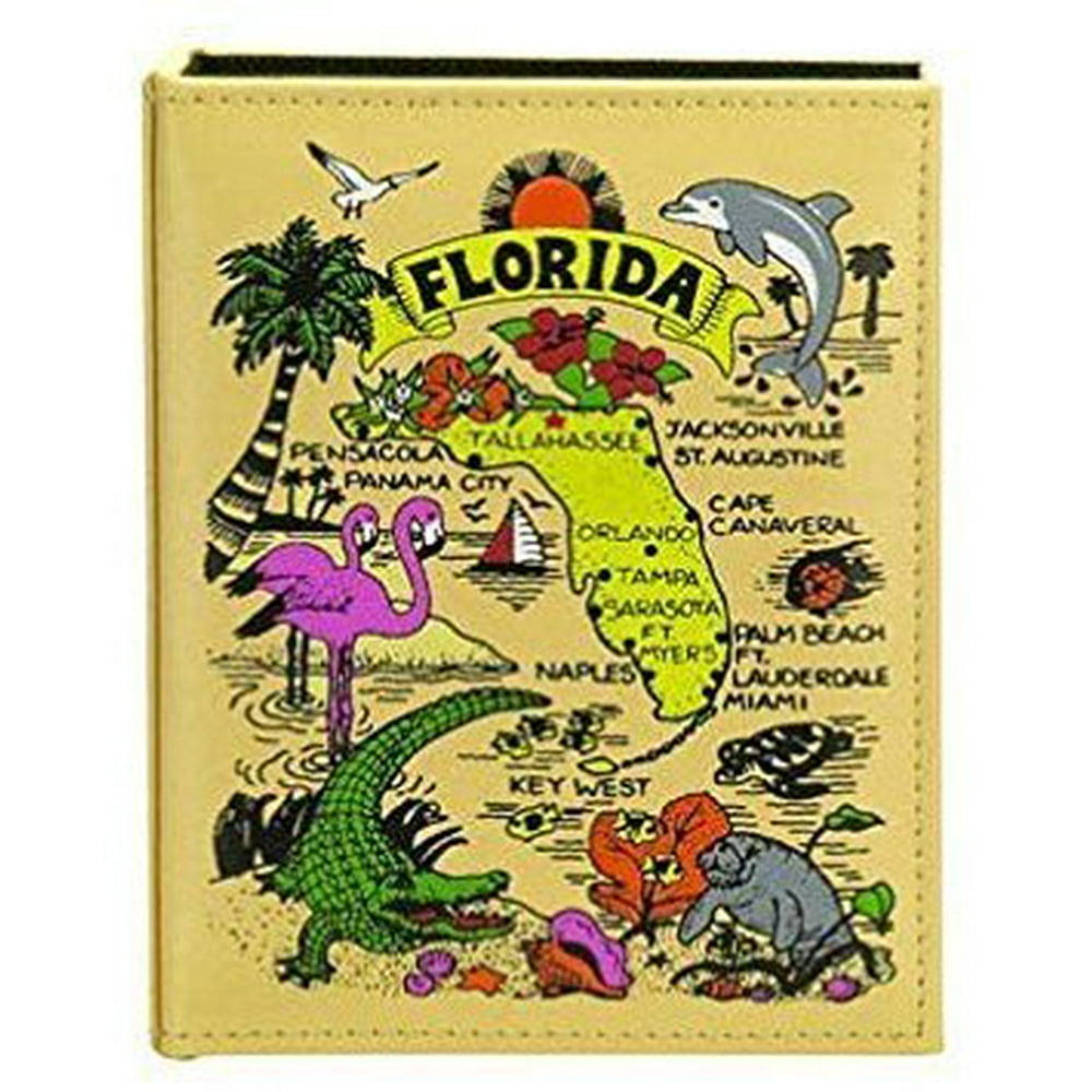 Florida Map Embossed Photo Album 200 Photos / 4x6 - Walmart.com