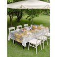 thumbnail image 4 of Outdoor Tablecloths with Umbrella Hole & Zipper, Yellow Grey Abstract Tablecloth Rectangle 60x84 Inch, Gradient Geometric Graffiti Modern Art Waterproof Table Cloth, Patio/Pool/Picnic Table Covers, 4 of 8