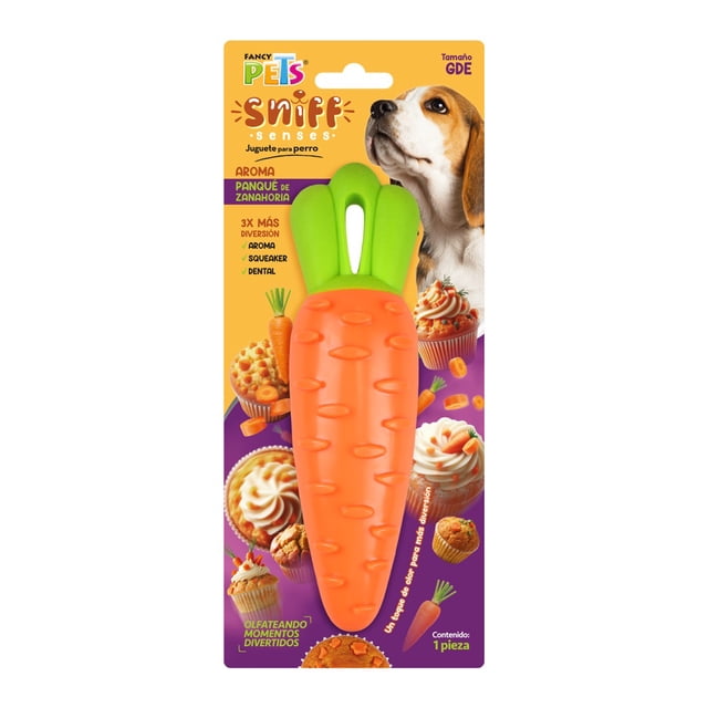 Fancy Pets. Juguete Zanahoria para Perro con Aroma Sniff Grande