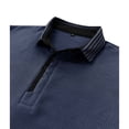 thumbnail image 6 of ZCFZJW Mens Workout T-Shirts Quick Dry Summer Short Sleeve Button V Neck Solid Color Basic T Shirt Tops Loose Lightweight Casual Holiday Wicking T-Shirt Blue XXL, 6 of 6