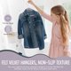 thumbnail image 3 of TechZoo 50 perchas de terciopelo premium para niños – Perchas antideslizantes para niños de 14.0 in – Perchas ultra delgadas para ahorrar espacio – Gancho giratorio 360 fuertes y duraderos para niños, 3 of 9